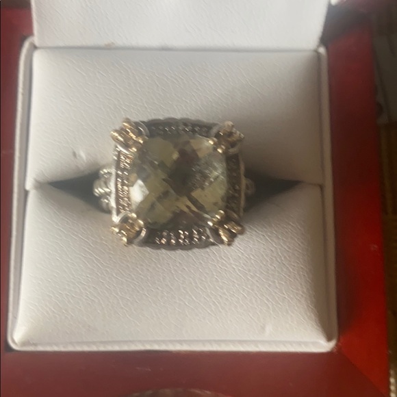 Sterling Silver end 14k gold ring - Picture 3 of 8